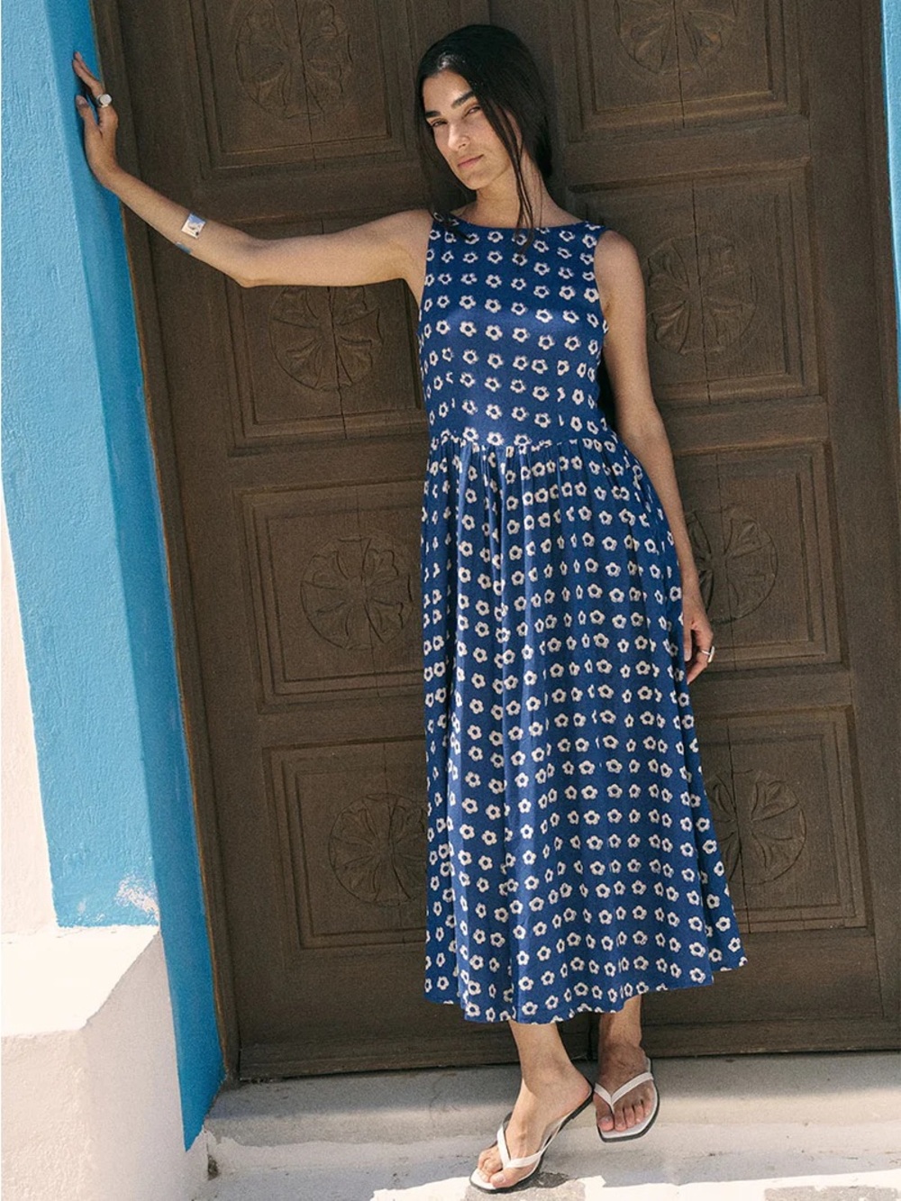 Daughters of India Veda in Indigo M